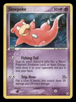 Moderately Played Slowpoke 72/115 Reverse Holo EX Unseen Forces Common - Image 1