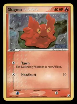 Moderately Played Slugma 73/115 Reverse Holo EX Unseen Forces Common - Image 1