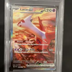Pokemon Latias ex Surging Sparks Special Illustration Rare #239 PSA 10 Gem Mint - Image 3