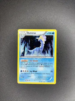 Aurorus 2014 Pokemon TCG Furious Fists Cosmo Holo 26/111 Rare LP - Image 2