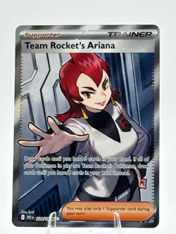 Team Rocket's Ariana 224/182 Holo Ultra Rare Destined Rivals 2025 Pokemon NM - Image 1