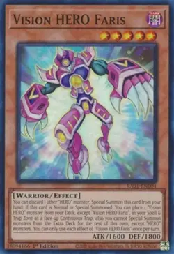 Vision HERO Faris - RA01-EN004 - Super Rare - 1st Edition - Lightly Played - Image 1