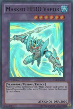 Masked HERO Vapor - GENF-EN095 - Super Rare - Unlimited Edition - Moderately Pla - Image 1