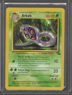 Arbok 31/62 Fossil Pokemon TCG trading card - Image 1