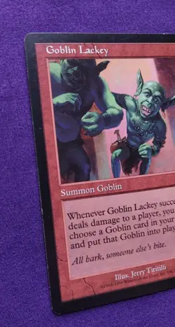 GOBLIN LACKEY MAGIC THE GATHERING UNCOMMON MTG 1ST EDITION WIZARDS OF THE COAST - Image 4