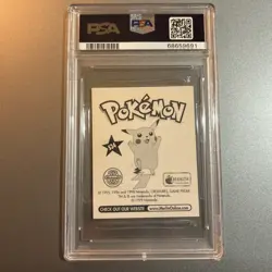 Pokemon 1999 MERLIN JOY PRISM PSA 9 MINT #S34 MINI STICKERS NINTENDO GOLD HOLO - Image 2