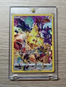 Pikachu Secret Rare Full Art Holo 160/159 Pokemon TCG Crown Zenith NM - Image 1