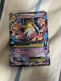 Pokemon TCG M Alakazam EX Ultra Rare Fates Collide 26/124 - Image 1