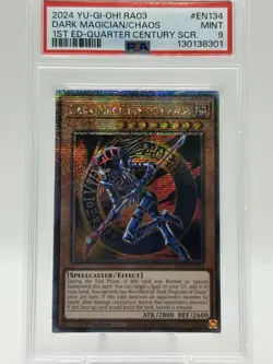 Dark Magician Of Chaos RA03-EN134 1st Edition QCR Yugioh PSA 9 *297 - Image 1