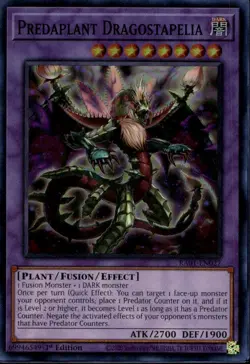 Predaplant Dragostapelia 1st Ed Super Rare RA01-EN027 Yu-Gi-Oh! - Image 1