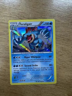 Pokemon Feraligatr TCG Reverse Holo Card 17/119 Phantom Forces - Image 1