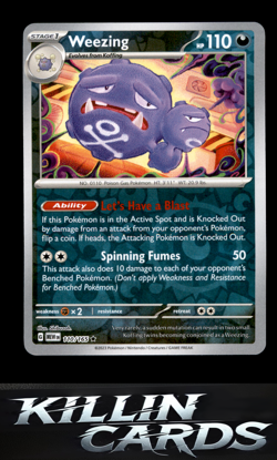 Reverse Holofoil Weezing 110/165 Pokemon Rare SV: Scarlet & Violet 151 Card NM - Image 1