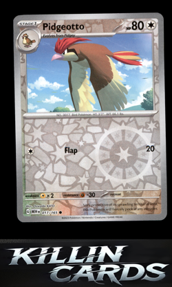 Reverse Holofoil Pidgeotto 017/165 Pokemon Common SV: Scarlet & Violet 151 Card - Image 1