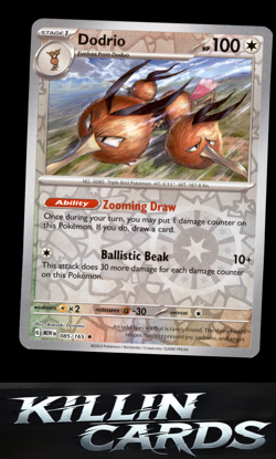 Reverse Holofoil Dodrio 085/165 Pokemon Rare SV: Scarlet & Violet 151 Card NM - Image 1