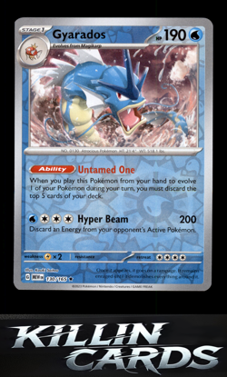 Reverse Holofoil Gyarados 130/165 Pokemon Rare SV: Scarlet & Violet 151 Card NM - Image 1