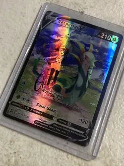 Serperior V TG13/TG30 Silver Tempest Full Art Ultra Rare Holo Pokemon Card New - Image 1