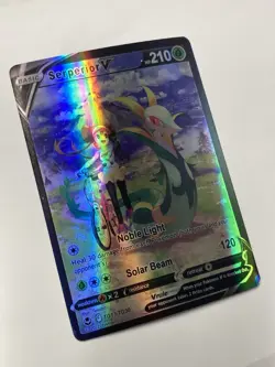 Serperior V TG13/TG30 Silver Tempest Full Art Ultra Rare Holo Pokemon Card New - Image 2