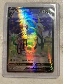 Serperior V TG13/TG30 Silver Tempest Full Art Ultra Rare Holo Pokemon Card New - Image 4