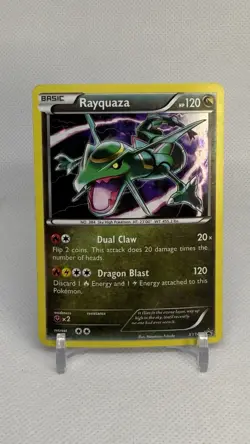 2015 Rayquaza XY141 Black Star Promo Holo LP Pokemon Card - Image 1