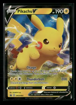 Pokemon TCG - Pikachu V SWSH061 - Sword & Shield Promo Card - Image 1