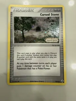Cursed Stone 72/92 Legend Maker 72/92 Reverse Holo Stamped Pokemon Card - Image 1