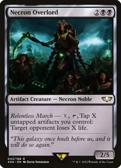 MTG - Necron Overlord - Warhammer 40,000 Commander - Magic the Gathering - Image 1