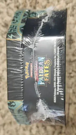 Pokemon TCG Scarlet & Violet Paldean Fates Great Tusk EX Tin-Factory Sealed - Image 3