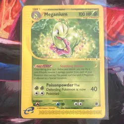 Pokemon Meganium Rare 54/165 Expedition Base Set 100 HP Stage 2 Pokemon TCG - Image 1