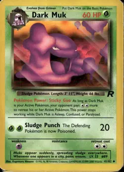 Dark Muk 41/82 Uncommon WOTC Team Rocket Pokemon - Image 1