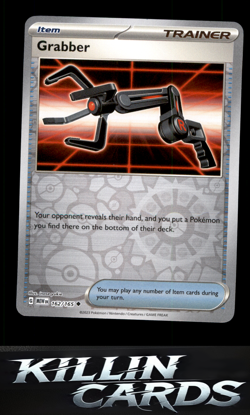 Reverse Holofoil Grabber 162/165 Pokemon Uncommon SV: Scarlet & Violet 151 Card - Image 1