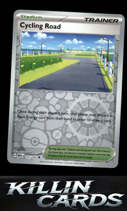 Reverse Holofoil Cycling Road 157/165 Pokemon Uncommon SV: Scarlet & Violet 151 - Image 1