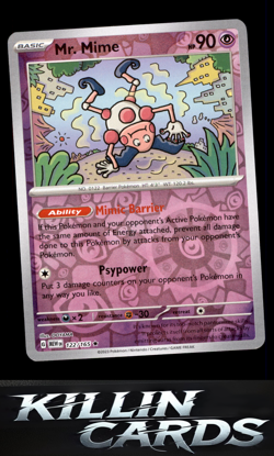 Reverse Holofoil Mr. Mime - 122/165 122/165 Pokemon Rare SV: Scarlet & Violet 15 - Image 1