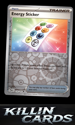 Reverse Holofoil Energy Sticker 159/165 Pokemon Uncommon SV: Scarlet & Violet 15 - Image 1