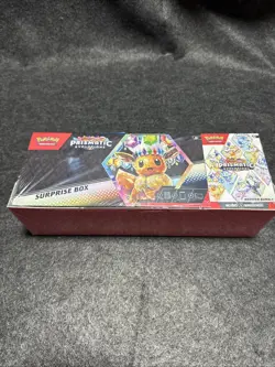 Pokemon Prismatic Evolutions Surprise Box + Booster Bundle Sams Club Exclusive 1 - Image 1