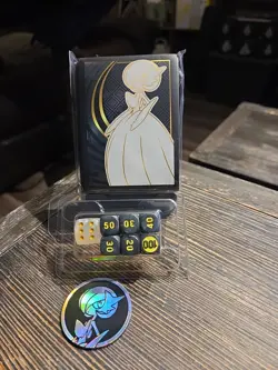 Pokemon Gardevoir Sleeves, Coin, and Dice from Mega Evolutions ETB - Image 1