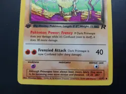 Pokemon - Dark Primeape 43/82 Uncommon 1st Edition Team Rocket - Image 3