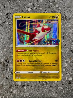 Pokemon TCG Cards Latias SWSH171 Fusion Strike Prerelease Promo Holo NM - Image 1