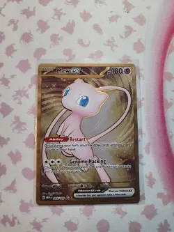 Pokemon Scarlet And Violet 151 Double Rare Mew Ex Metal Card 205/165 - Image 1