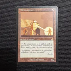 Magic: The Gathering Metalworker Artifact Creature Urza's Destiny Rare LP - Image 1