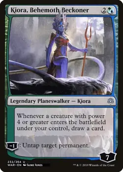 Kiora, Behemoth Beckoner 1x MtG War of the Spark SP/NM - Image 1