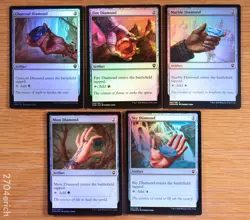Set of 5 FOIL Diamond Mana Artifacts Commander Legends Decks *NM* (English MTG) - Image 1
