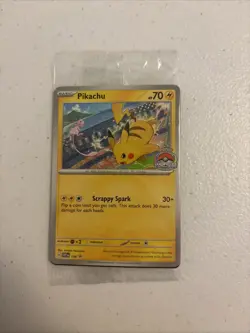 Pikachu SVP EN 190 - 2024 World Championships Sealed Promo Pokemon TCG Card - Image 1