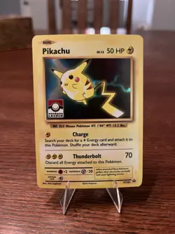 Pikachu Pokemon League XY202 League & Championship Cards Holo MP Electric Promo - Image 1
