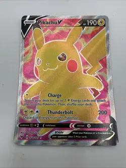 The Pokemon Company Pikachu V Full Art Holo Ultra Rare 170/185 Vivid Voltage - Image 1
