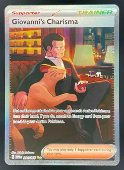 2023 Pokemon SV 151 #204/165 Giovanni's Charisma - Image 1