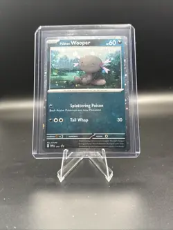 Pokemon TCG Scarlet & Violet - Paldean Wooper #041 Black Star Promo Cosmos Holo - Image 1