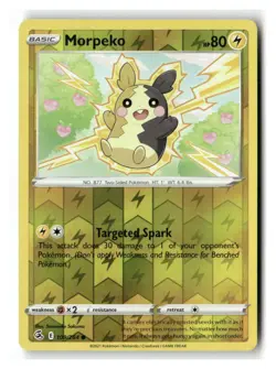 Morpeko 109/264 Common Fusion Strike Pokemon Reverse Holo Near Mint - Image 1