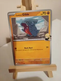 Pokemon Destined Rivals 102/182 Cynthia's Gible Cosmos Holo Exclusive - Image 1