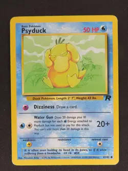 Psyduck 65/82 Common Team Rocket Pokemon LP - Image 1