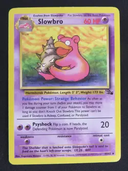 Slowbro 43/62 Uncommon Fossil Pokemon Unlimited LP - Image 1